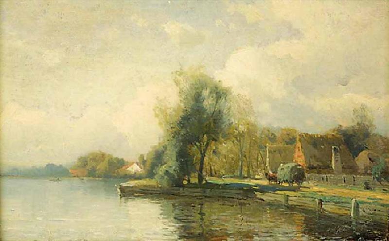 Gustaf Rydberg Landscape with pond